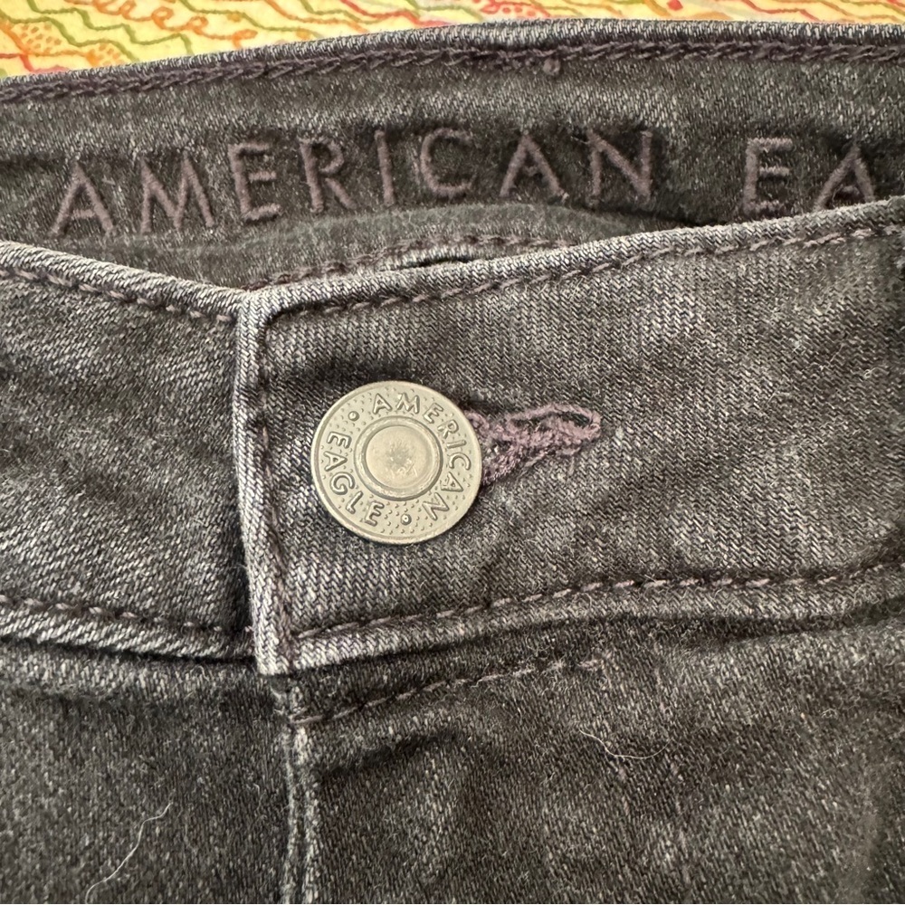 American Eagle Outfitters Men's Black Airflex+ Straight Jeans 31x30 - Picture 5 of 11